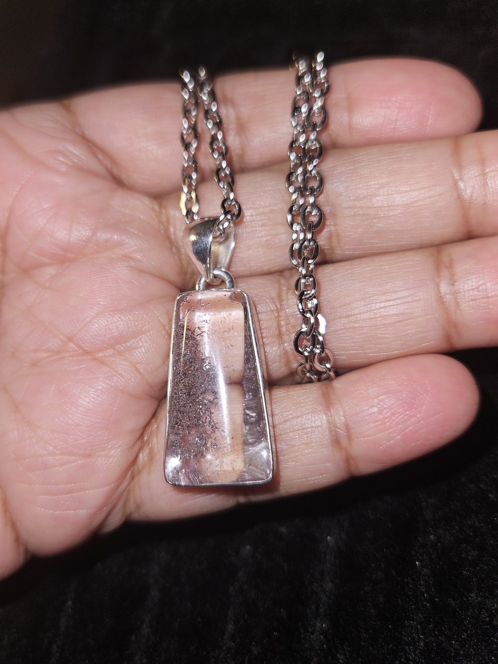 925S Garden Quartz Pendant Necklace